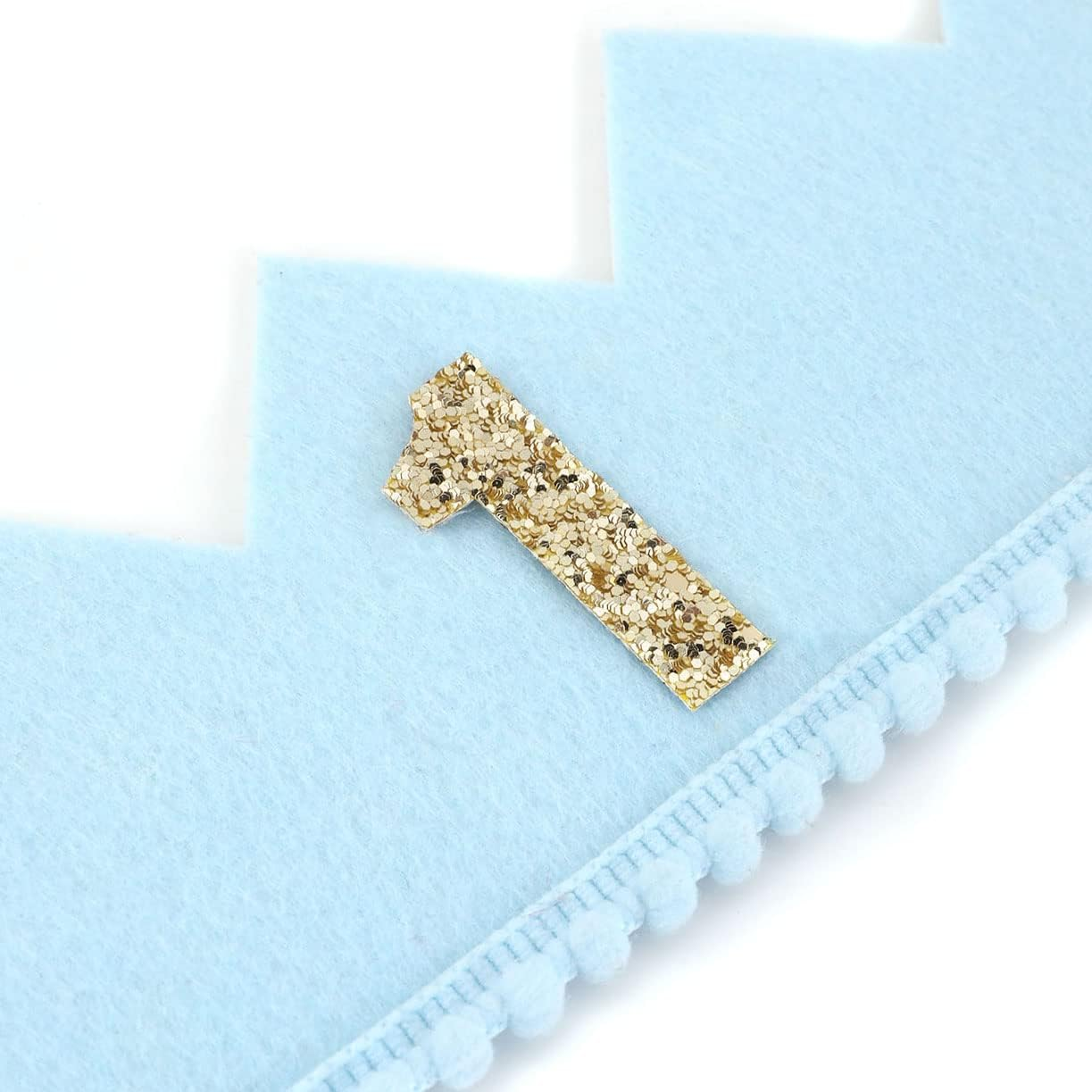 Baby Boys Birthday Crown - Birthday Blue Felt Hat,Birthday Hats for Kids, Boys 1St Birthday Crown, Small image number 4