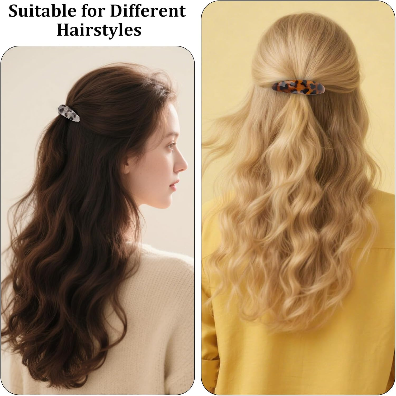 Srotmirw Women'S Hair Clips, 2 Pieces Hair Accessories for Women with Leopard Print for Women and Girls Daily to Choose image number 6