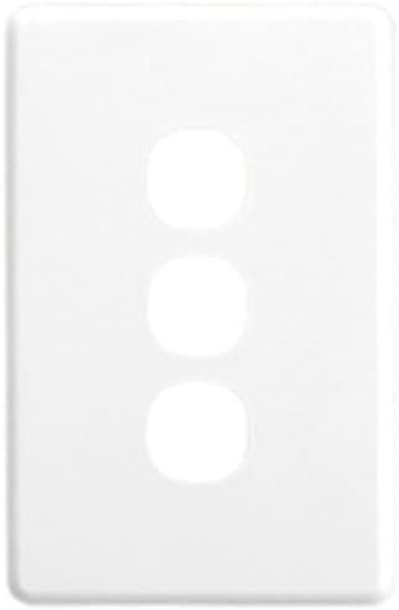 Clipsal C2000 Series 3 Gang Internal Switch Plate Cover, White Electric