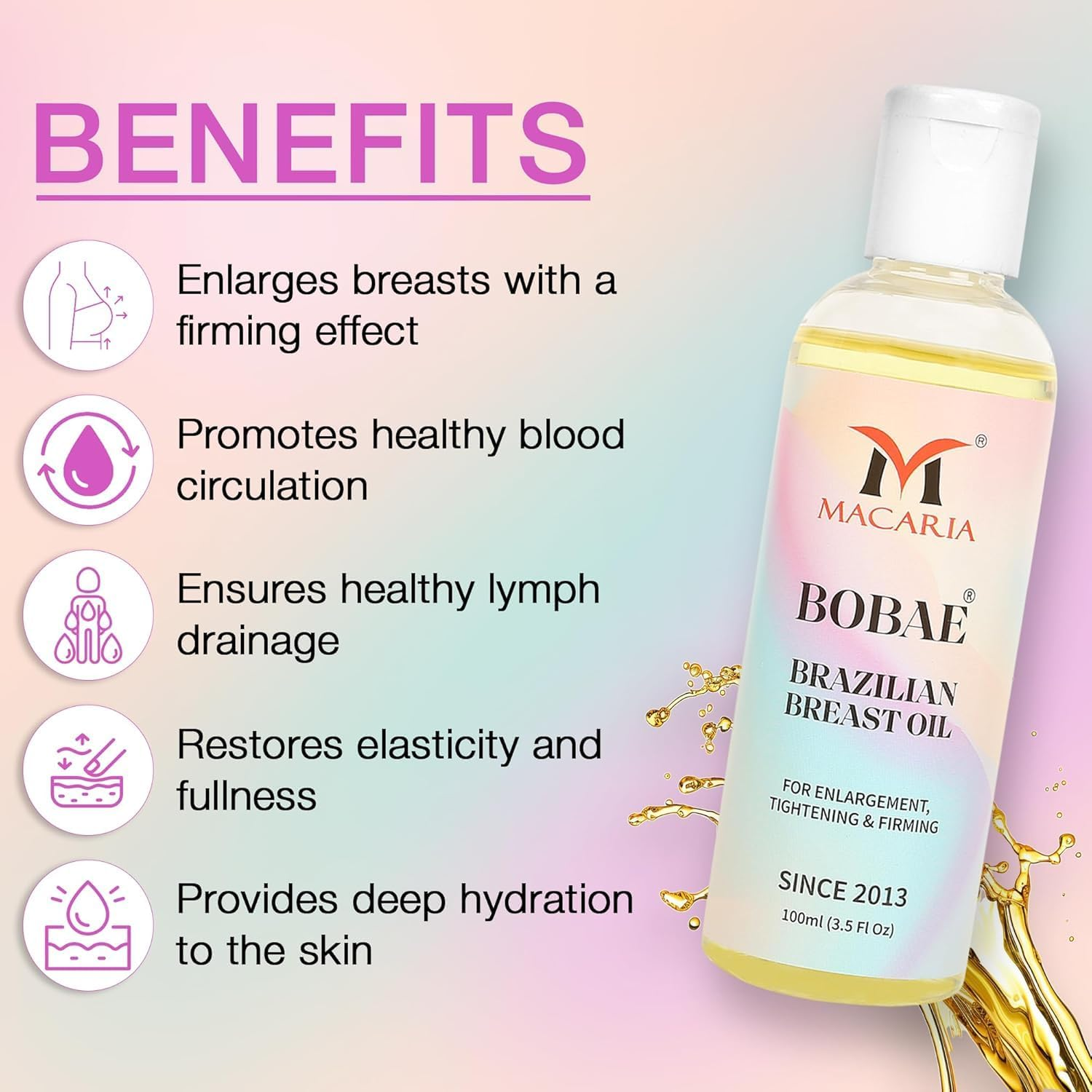 Bobae Brazilian Breast Bust Boobs Enhancement Oil Mtf image number 6