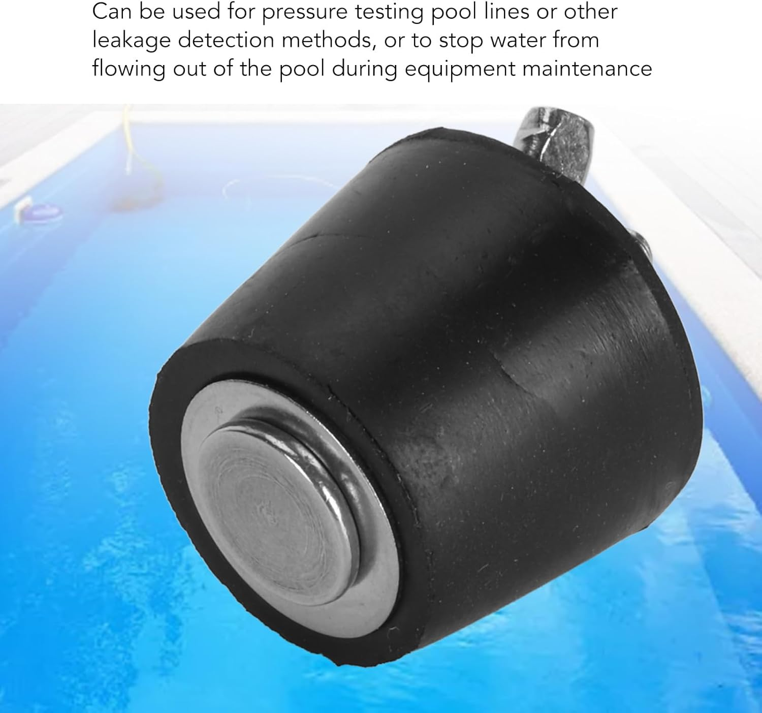 TOPINCN 2Pcs Pool Winterizing Plug, Pool Expanding Pipe Plug Rubber Stainless Steel Winterizing, Testing Fittings for Equipment Maintenance (32Mm)