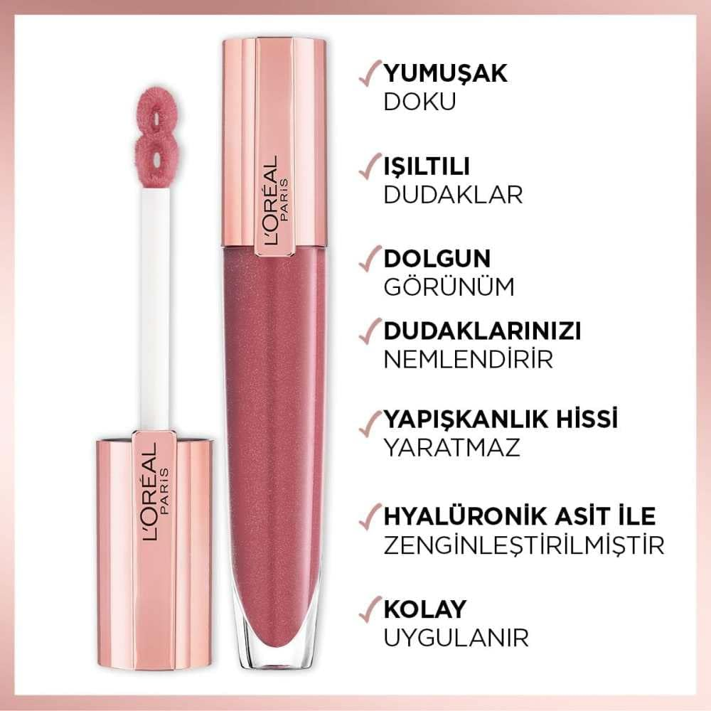 L'Or&eacute;al Paris Brilliant Signature Plumping Gloss 404 I Assert image number 3