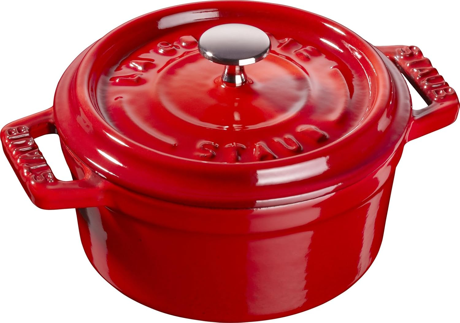 Staub Mini Cocotte, Induction Suitable, Cast Iron, Cherry Red, 10 Cm, 13 X 10 X 7 Cm, 1 Unit image number 3