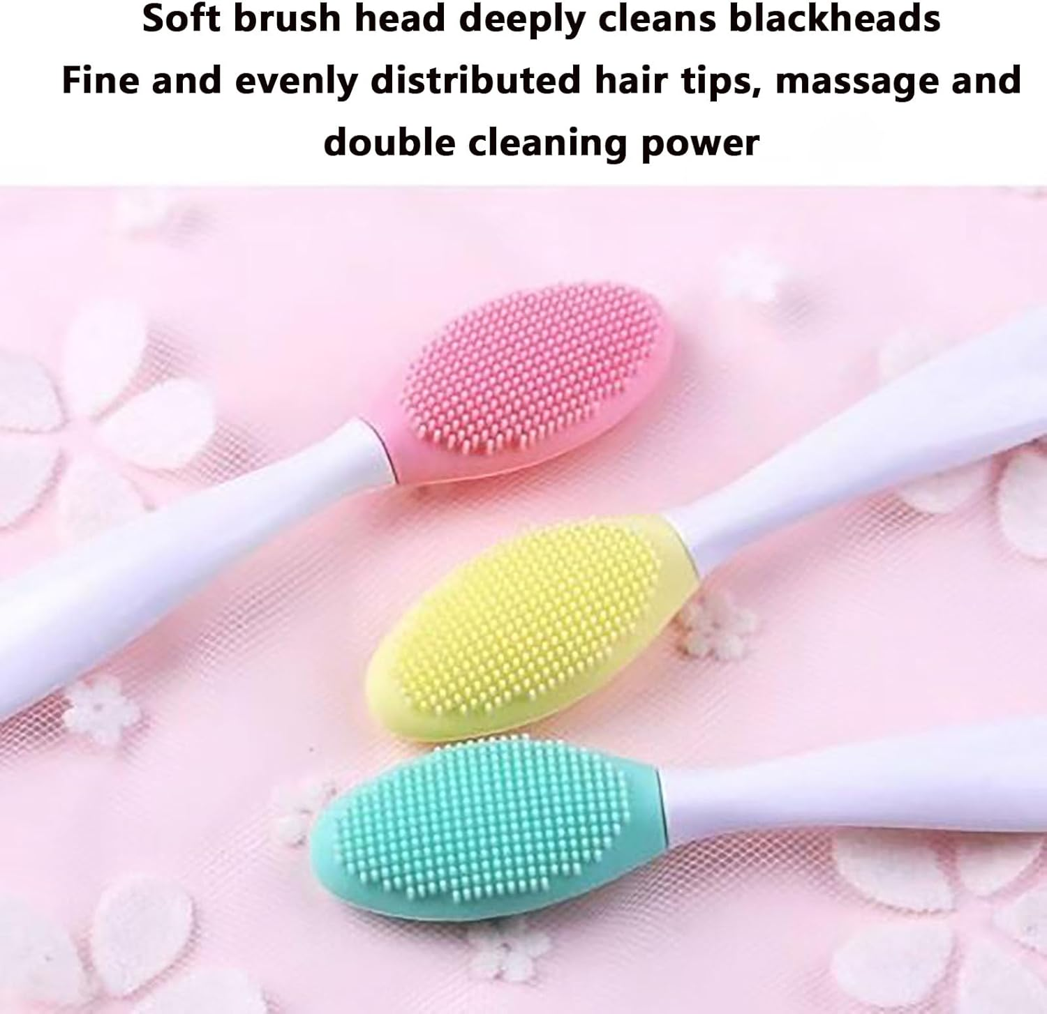 SYGELER 5-Pack Double-Sided Silicone Lip Scrub Brushes &ndash; Gentle Exfoliating Tool for Lip Lightening, Dark Lips Care & Softening | Men/Women Reusable Lip Exfoliator Kit image number 2