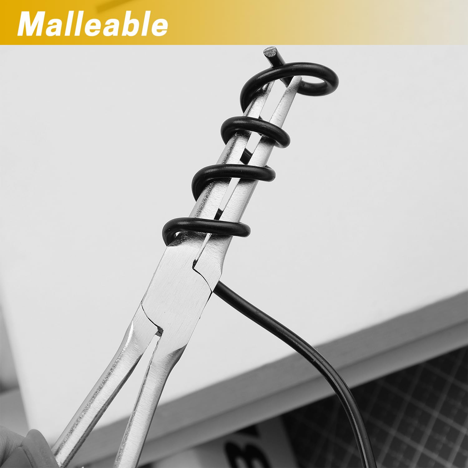 ZELARMAN 32.8 Feet Black Aluminum Craft Wire 3 Mm Thickness Bendable Metal Craft Wire DIY Crafts Making image number 5