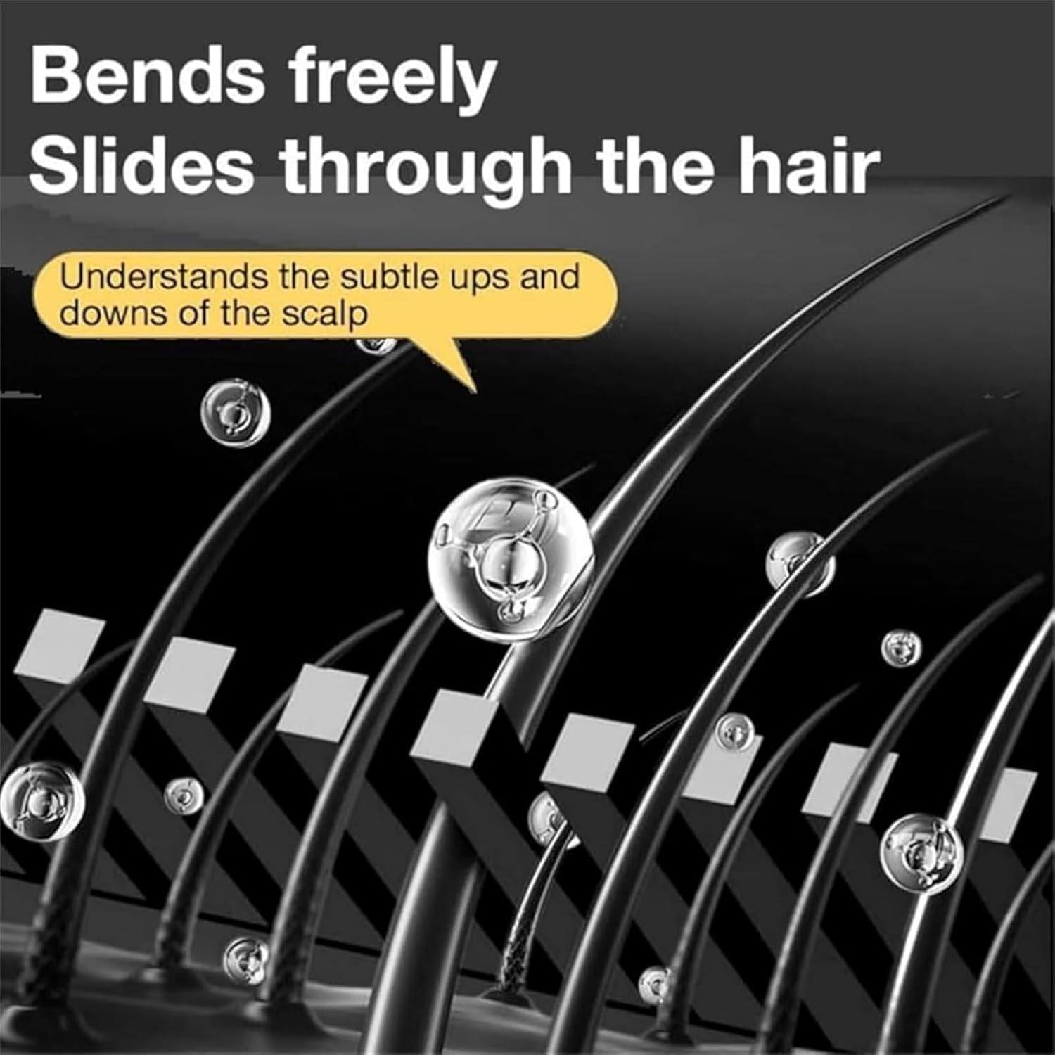 Swarous Long Lasting Hair Color Stick, Instant Hair Color Stick with Built-In Comb, Upgraded Waterproof and Sweat-Proof Hairs Dye Comb, Portable Dye Comb for Gray Hairs Coverage (Black+Black-Brown) image number 3