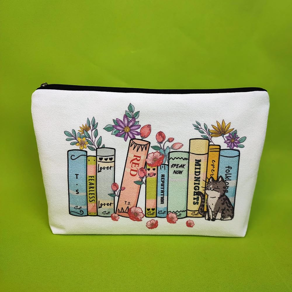 Rainbow Cosmetic Bag 4 Pieces Inspirational Quotes Canvas Cosmetic Bags Bulk You Are Loved Beautiful Kind Makeup Bag Personalized Purse Pouch for Adults Women Teacher (4-Piece Set, One Size) image number 2