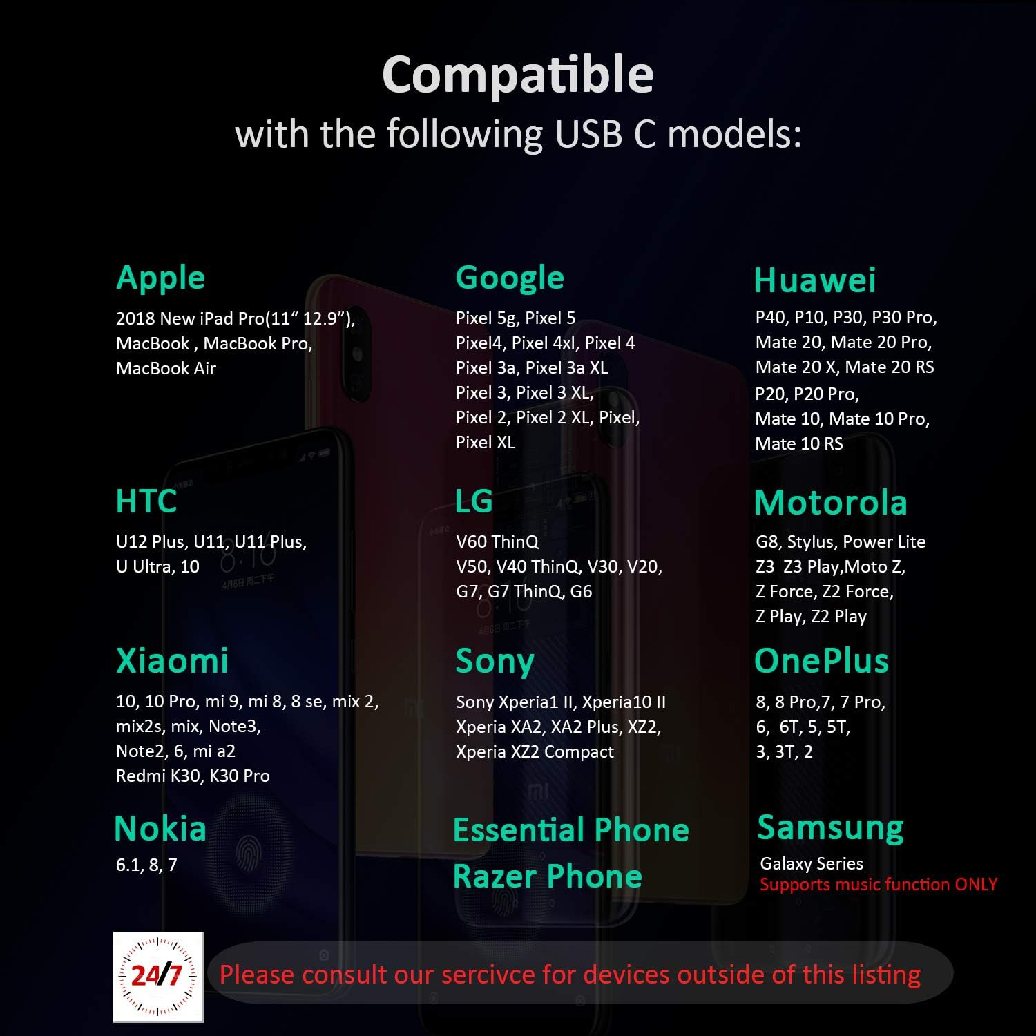 USB Type C Earbud Headphones, Hi-Res In-Ear Earphone with Microphone & Volume Control Compatible with New Ipad Pro/Ipad Mini 6/Macbook Pro,Google Pixel 5G/5/4Xl,Oneplus8Pro/8,Motorola,Htc,Sony Xperia image number 5