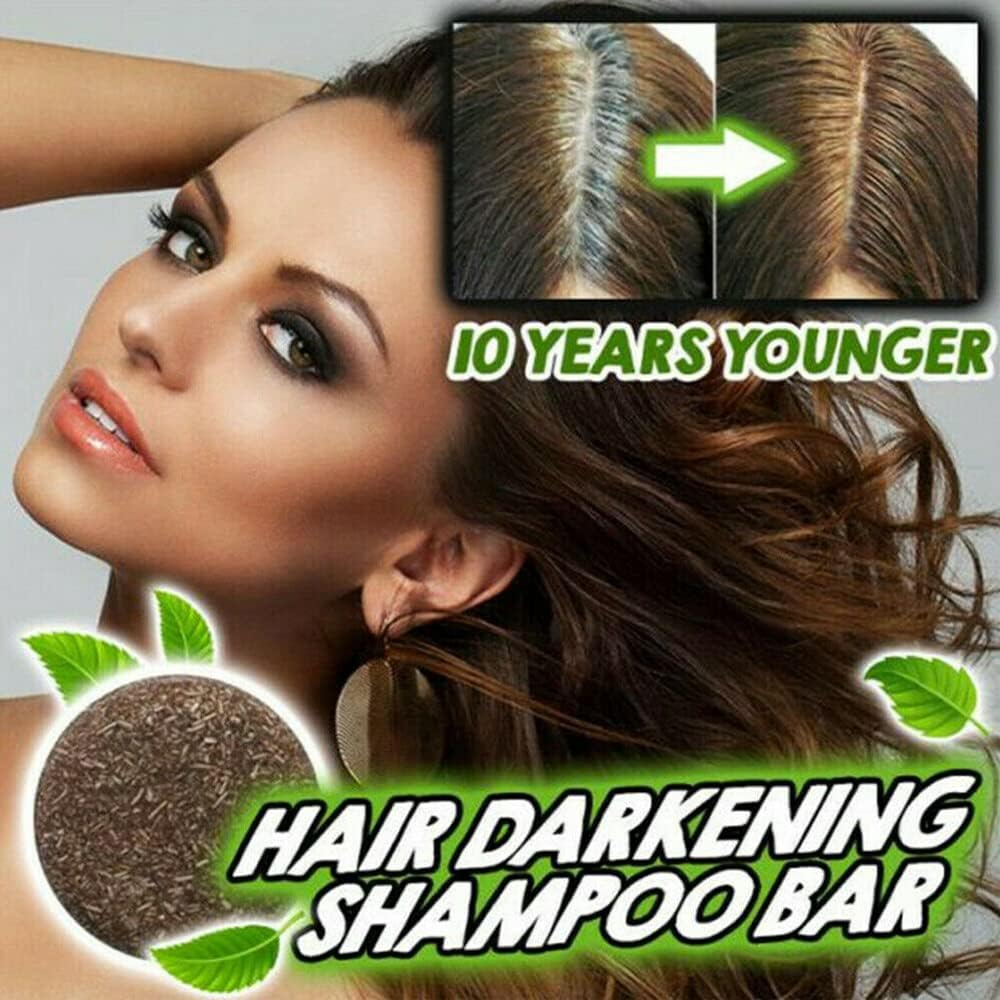 Hair Darkening Shampoo Bar Soap Hair Shampoo Polygonum Essence Hair Cleansing image number 2