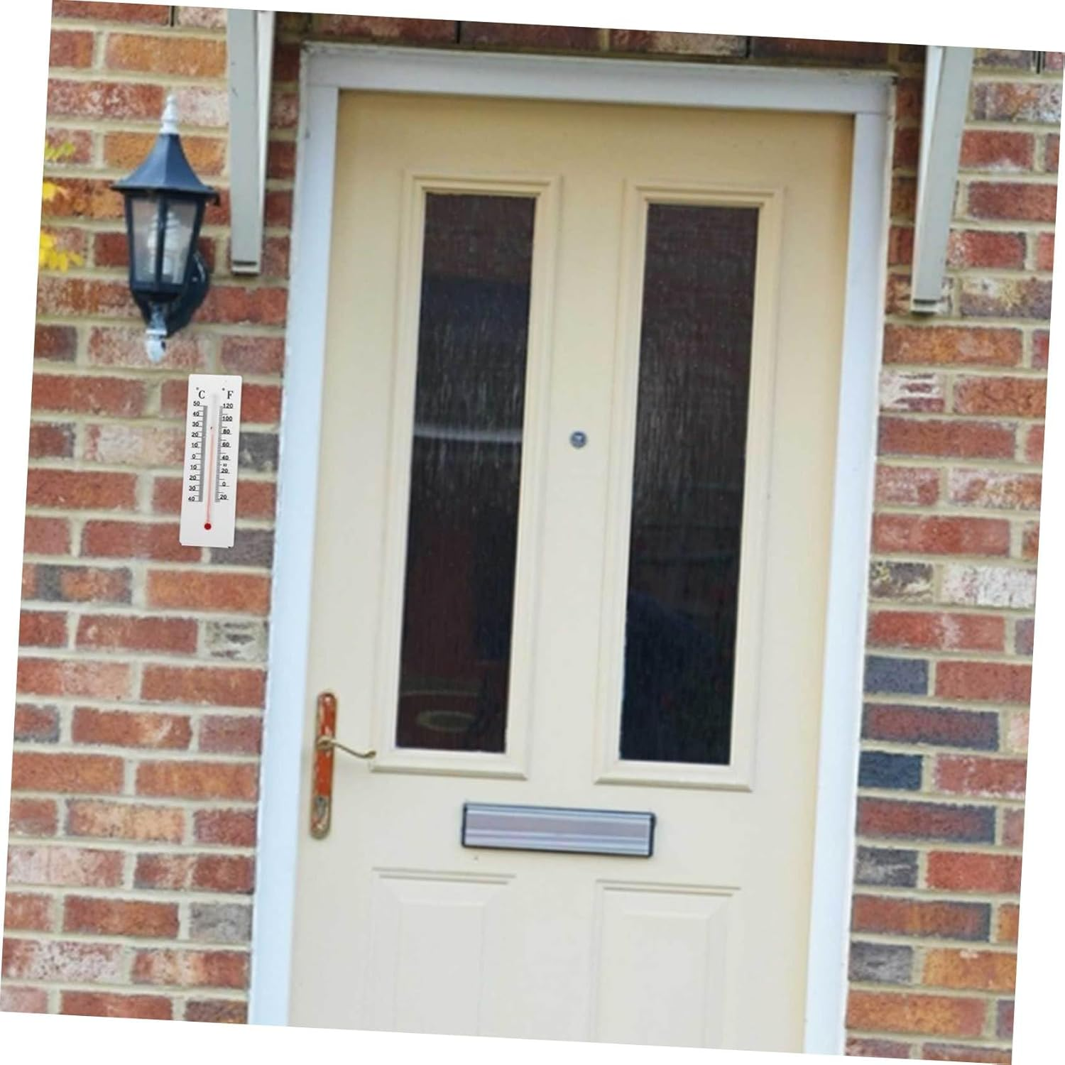 2Pcs Thermometer Key Hider Box Outdoor Wall Mountable Decorative Key Storage and Valuables Easy to Install Weather-Resistant Plastic Design image number 5