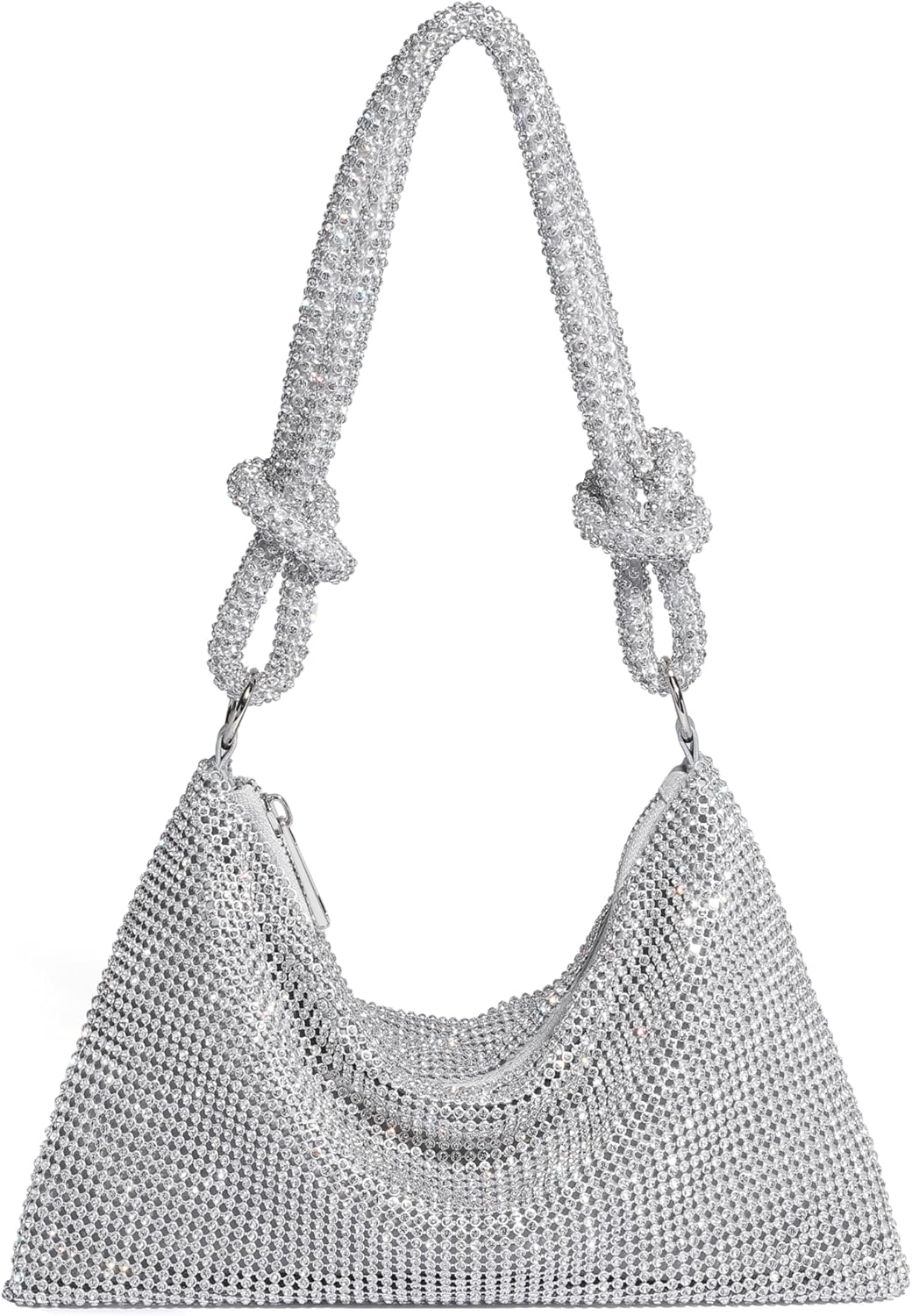 YUWITA Rhinestone Purse for Women Evening Bag Glitter Sparkly Mini Handbags - Gold image number 3