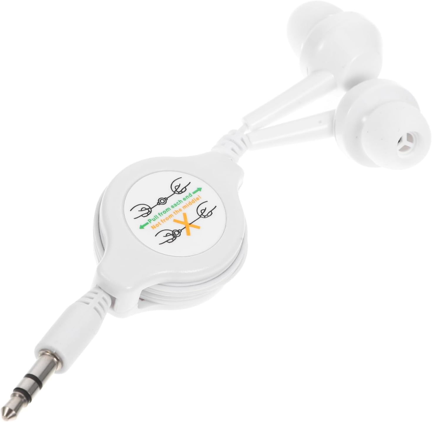 LOORGVEL Retractable Earphone Compact In-Ear Headphones for Music Devices Wired Earbuds Telescopic Design Fit for Pocket Use Ear Plug Headphone for Travel and Daily Use image number 3