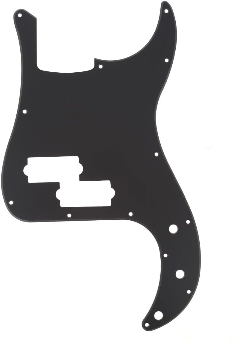 Musiclily 13 Hole P Bass Pickguard for Fender American/Mexican Standard Precision Bass,4Ply White Pearl