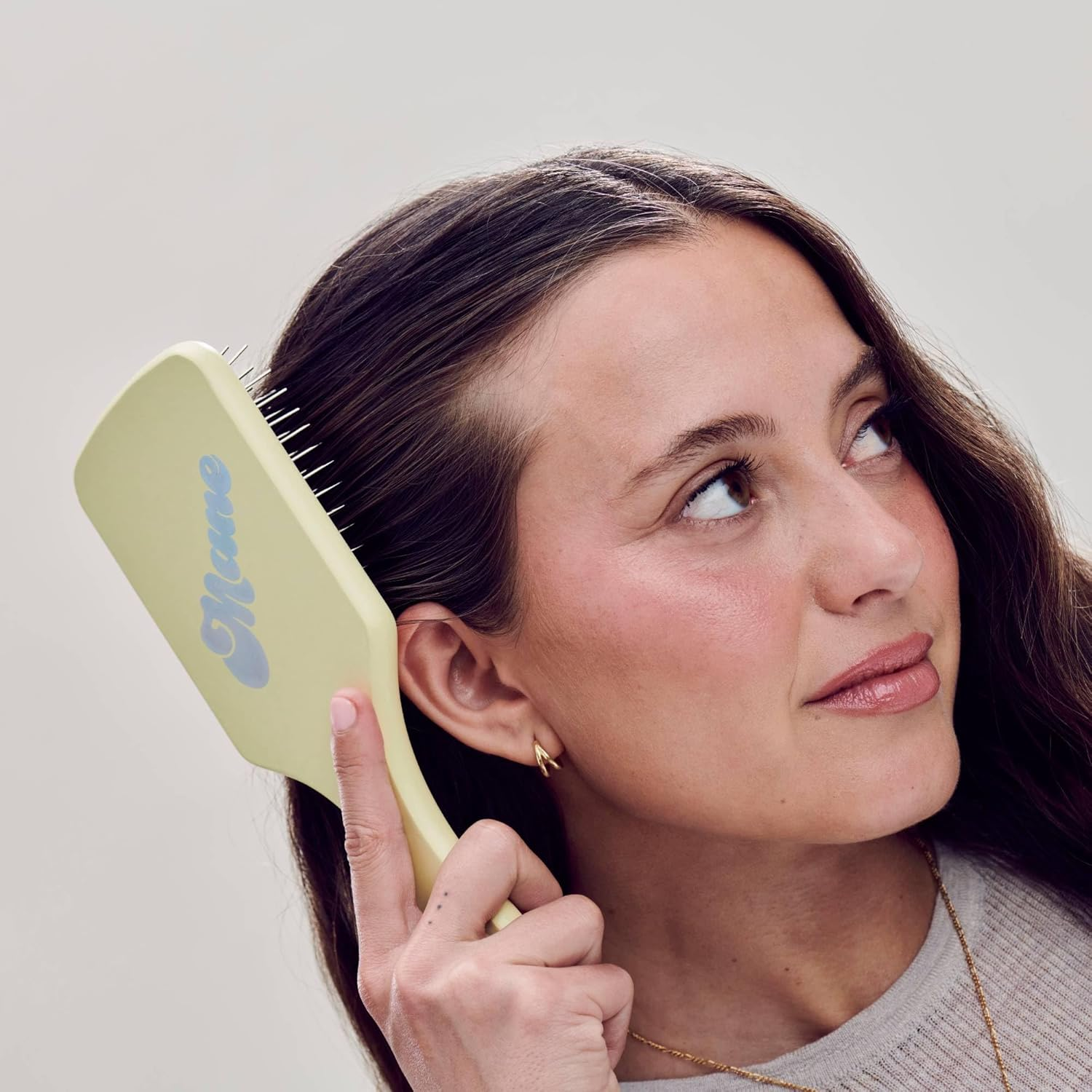 Mane Ready or Knot Detangling Hair Brush - Anti-Static Brush with Durable Metal Bristles for a Gentle Scalp Massage - Smooths Hair for a Frizz-Free Finish image number 6