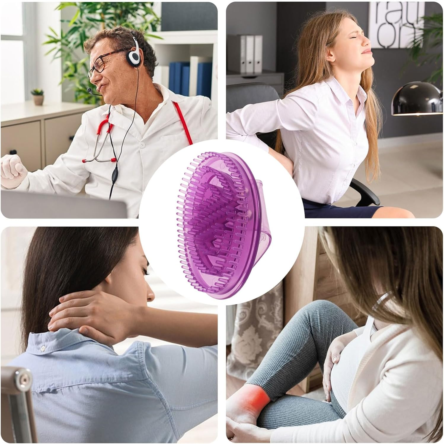 Meridian Massage Brush - Magnetic Scorpion Body Massager | Handheld Rivet Type Brush for Neck, Back, Arms, Legs & Feet | Multifunctional Relaxation & Muscle Recovery Tool image number 2