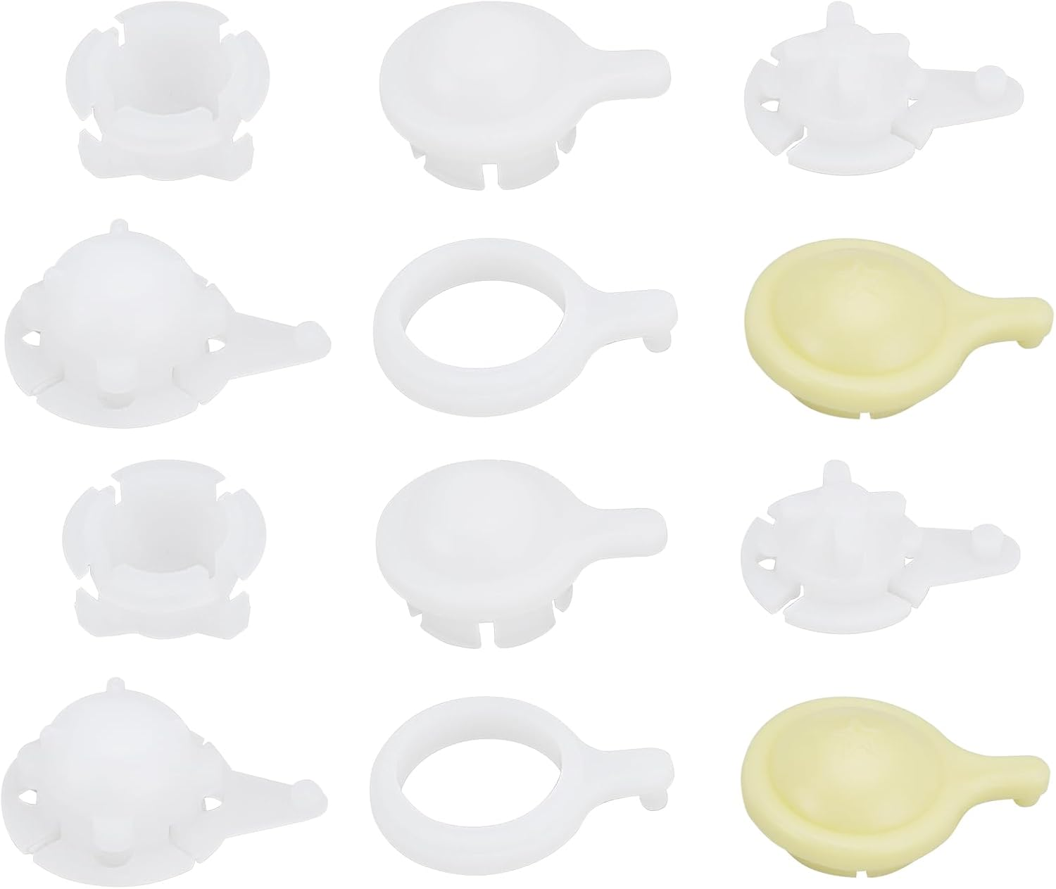 2Sets Car Windshield Wiper Linkage Bush 215Tt12 Ln85 Windshield Wiper Motor Linkage Rod Arms Bush Kit, White and Yellow image number 4