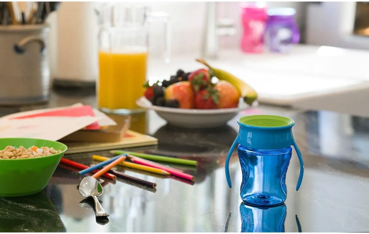 Wow 360&deg; Drinking Cup with Handles | 100% BPA Free | on the Go | Easy to Clean and Assemble | Spill Free | 360&deg; Drinking Experience | Dentist Recommended - Spoutless | Dishwasher Safe | 9+ Months image number 4