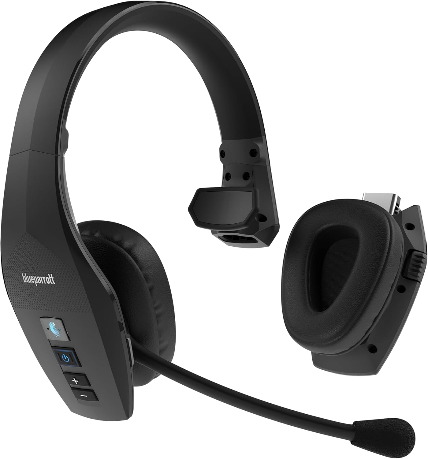 Blueparrott S650-XT Bluetooth Wireless Headphones 96% Noise Canceling over Head Trucker Headset with Mic, 2-In-1 Convertible Stereo to Mono with ANC, Ip54-Rated Protection, 36 Hrs. Talk Time, Black image number 6