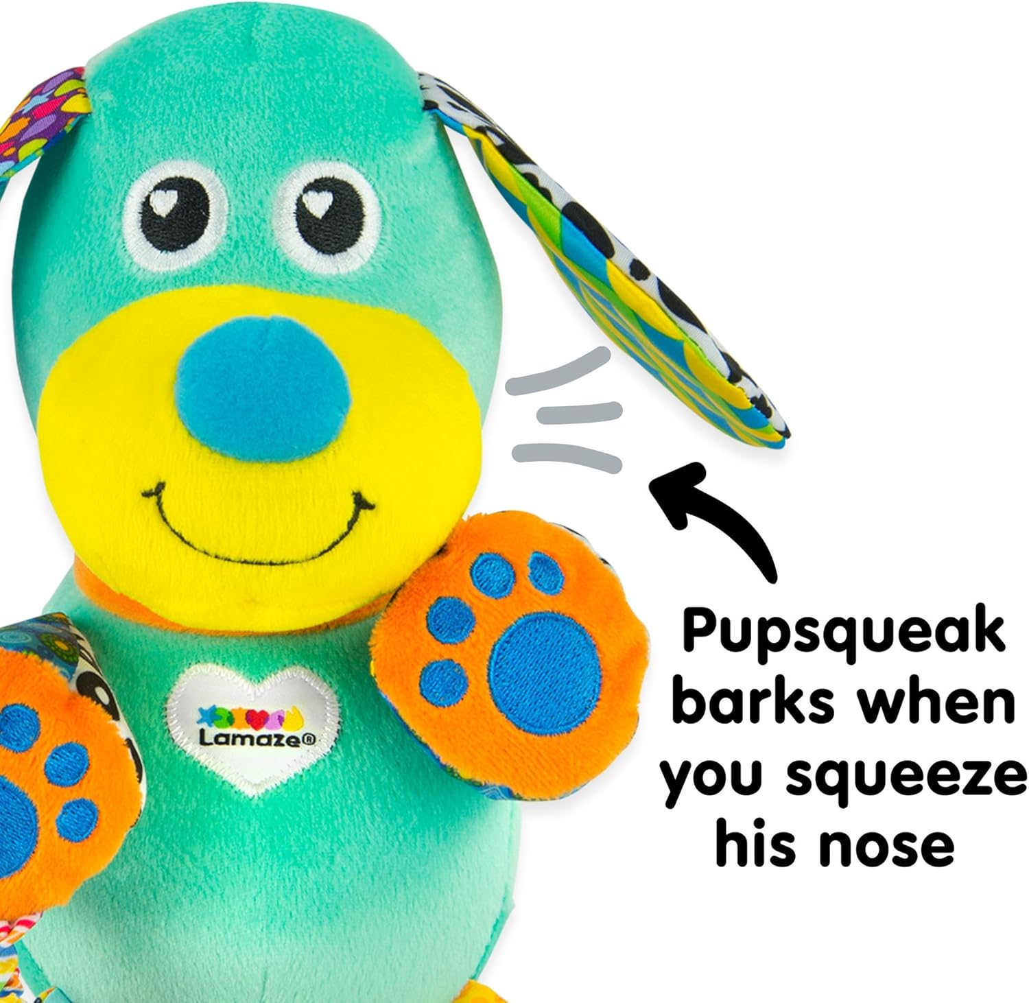 Lamaze Clip & Go Newborn Pram, Stroller High Chair Toy - Pupsqueak&trade; image number 5