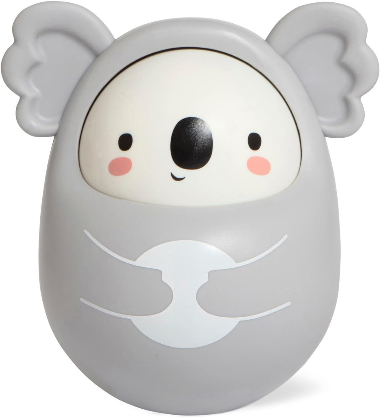 Tiger Tribe Roly Poly - Dino, Tummy Time Baby Infant Toy, Wobbling, Soothing Sensory Toy, Gentle Tinkling Sound, ECO Bioplastic, 3 Months - 2 Years