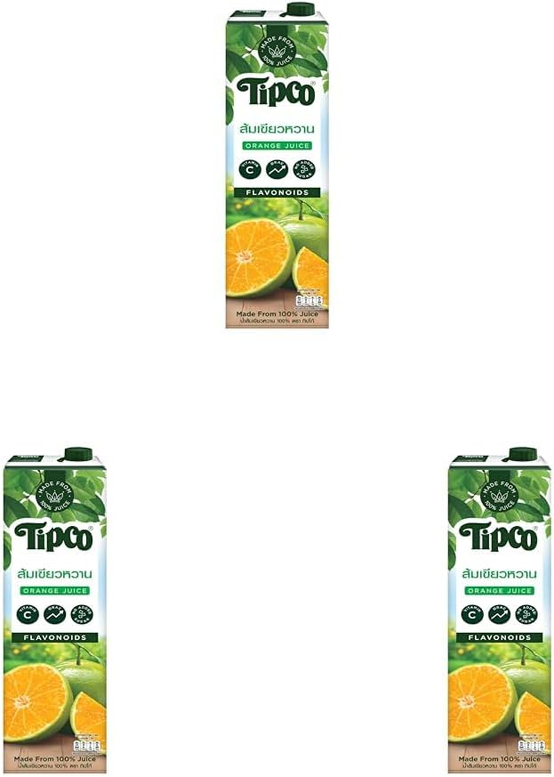 Tipco Tangerine Orange Juice, 1 L image number 1