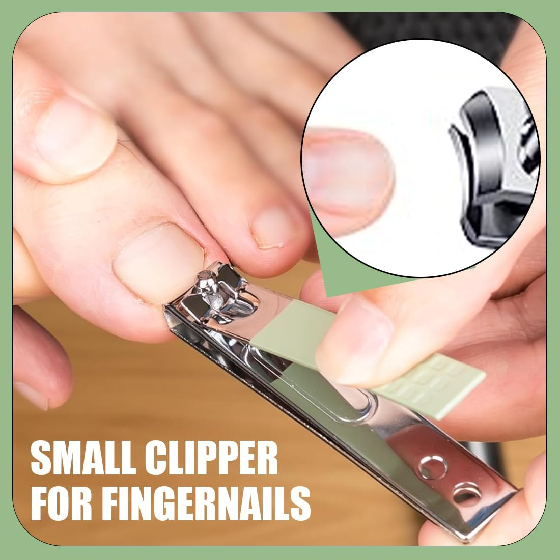 FIMWOLZ 10 Pcs Nail Clippers Set Portable 10 in 1 Manicure Set for Travel Complete Professional Nail Care Tool (Green) image number 3