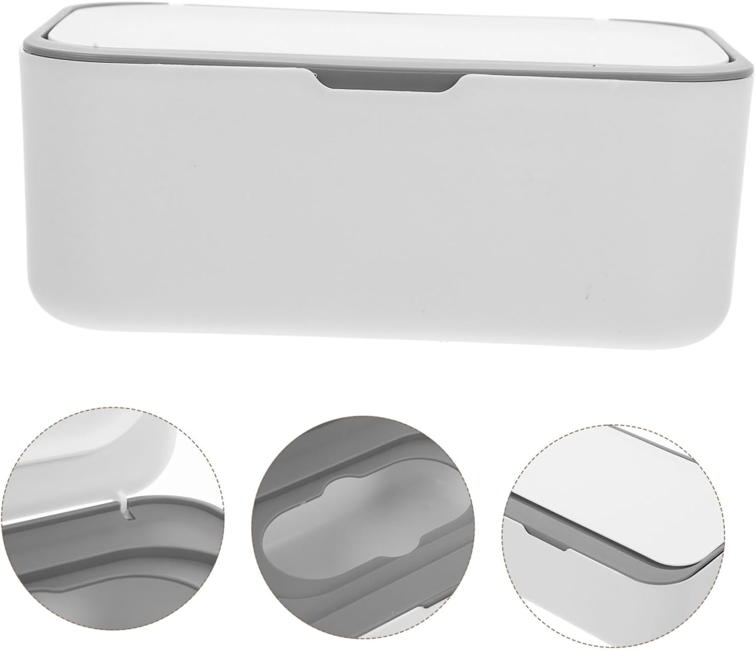 CANIGHT Wipes Dispenser Lid Moisture-Preserving Wipe Holder Box for Home Office and Car Use Elegant Dust Storage Case White image number 6