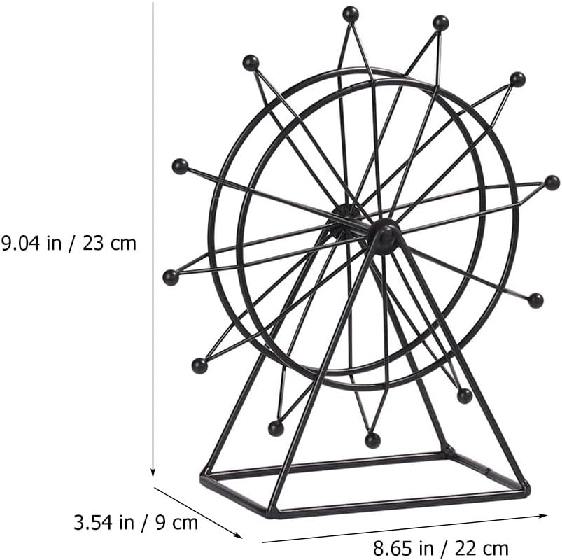 Gatuida Ferris Wheel Ornament 9 Inch Desktop Home Decor Accent for Living Room Office Table Decoration image number 2
