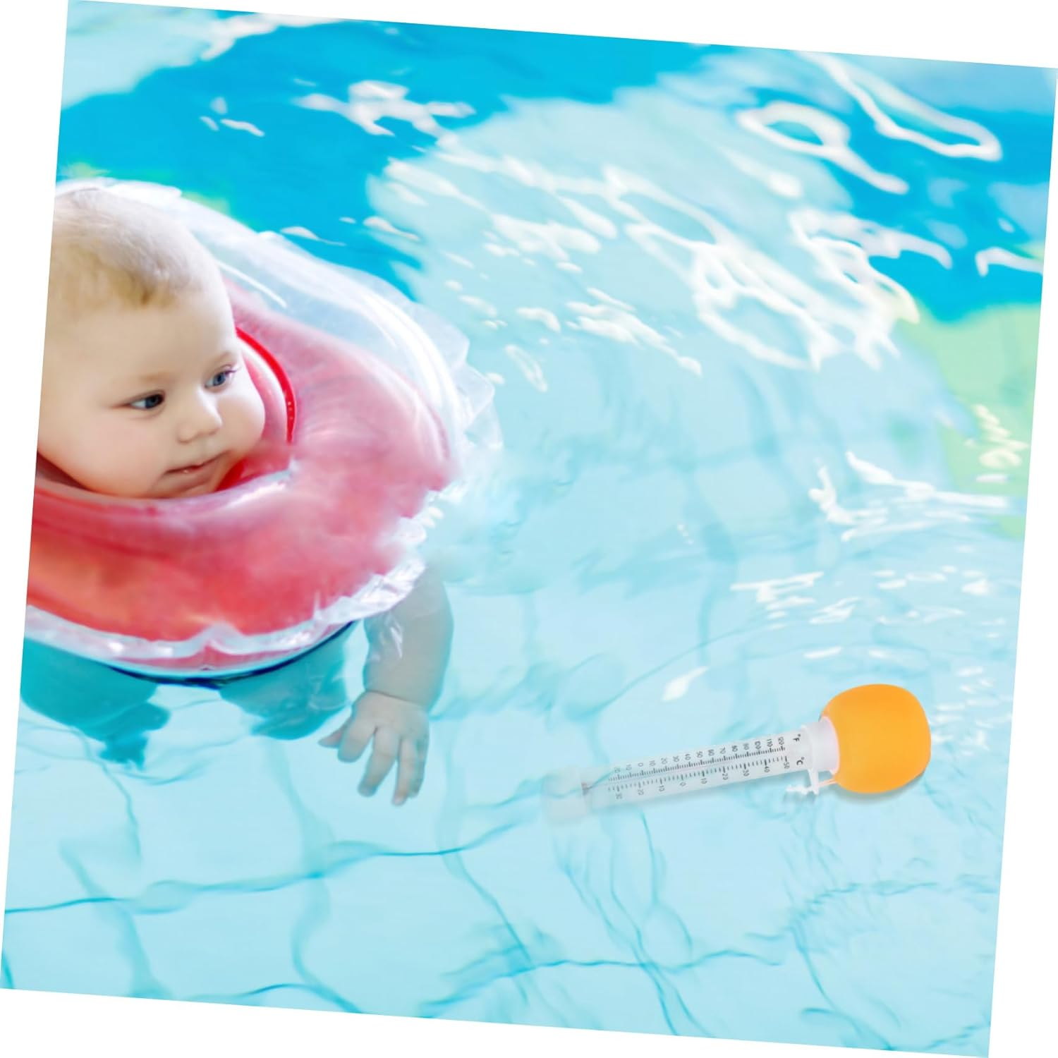 Large Easy Read Floating Pool Temperature Gauge for Bath and Hot Tub Accurate Thermometer with Cartoon Design Swimming Pool Float Thermometer for Water Safety image number 3