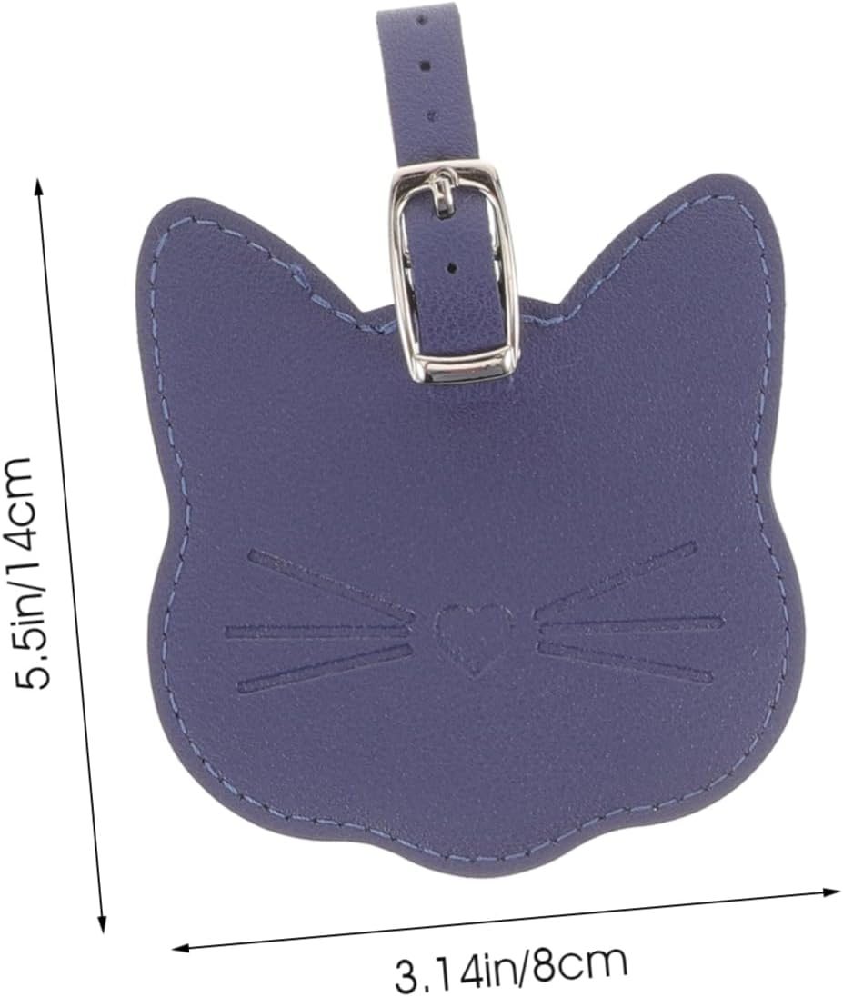 COLLBATH 3Pcs Luggage Tags Travel Suitcase Baggage Hanging Tag Id Leather Travel Accessory image number 1