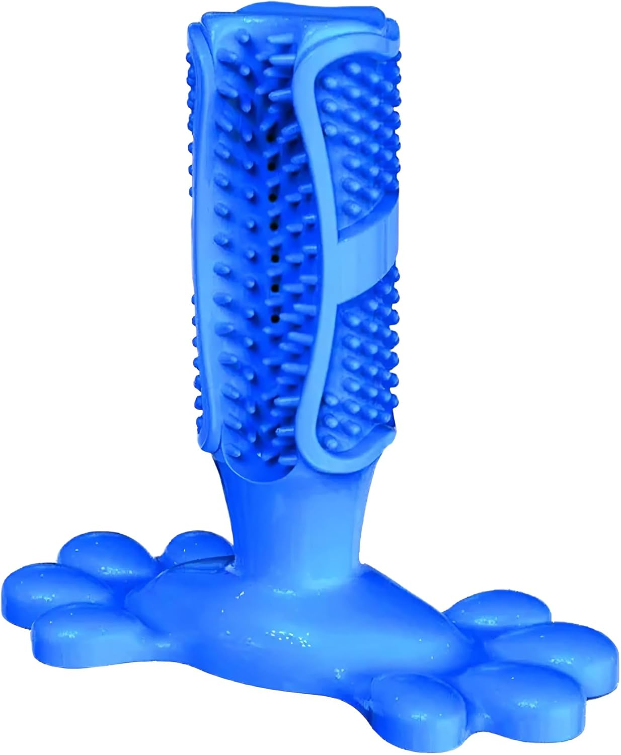 Ezonedeal Dog Toothbrush Dog Chew Toy Puppy Dental Care Massager Small Medium Doggy Teeth Cleaner Tooth Brushing Stick Natural Rubber Bite Resistant (Green)