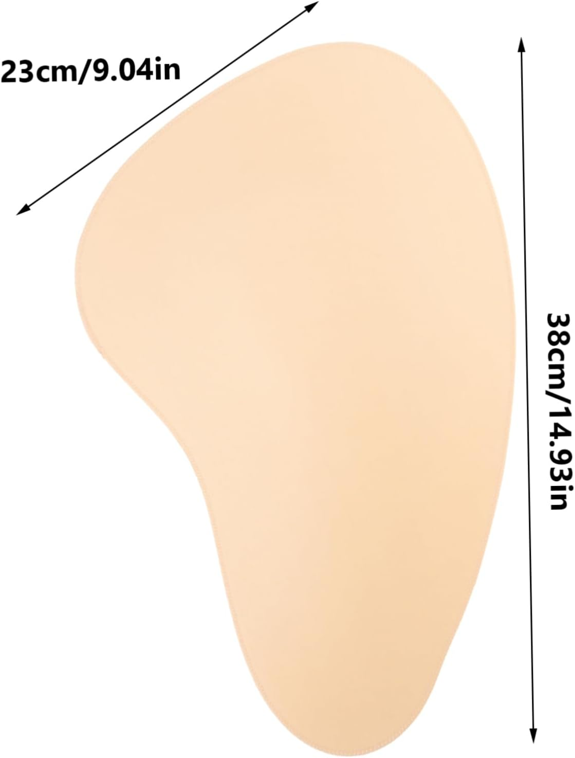 Reusable Hip Pads for Women Comfortable Butt Inserts of Hip Lifting Pads for Underwear Use Light Yellow