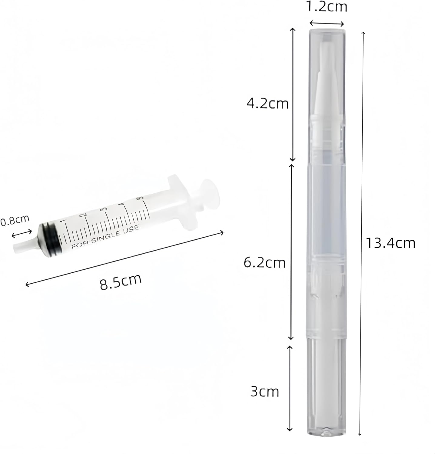 6 Pens Touch up Paint Brush Pen, Touch up Paint Brush for Painting Walls,6 Pcs Pen with 6 Pcs Touchup Syringe,For Interior Ups to Drywall Cabinets Furniture & Wall Repair image number 3