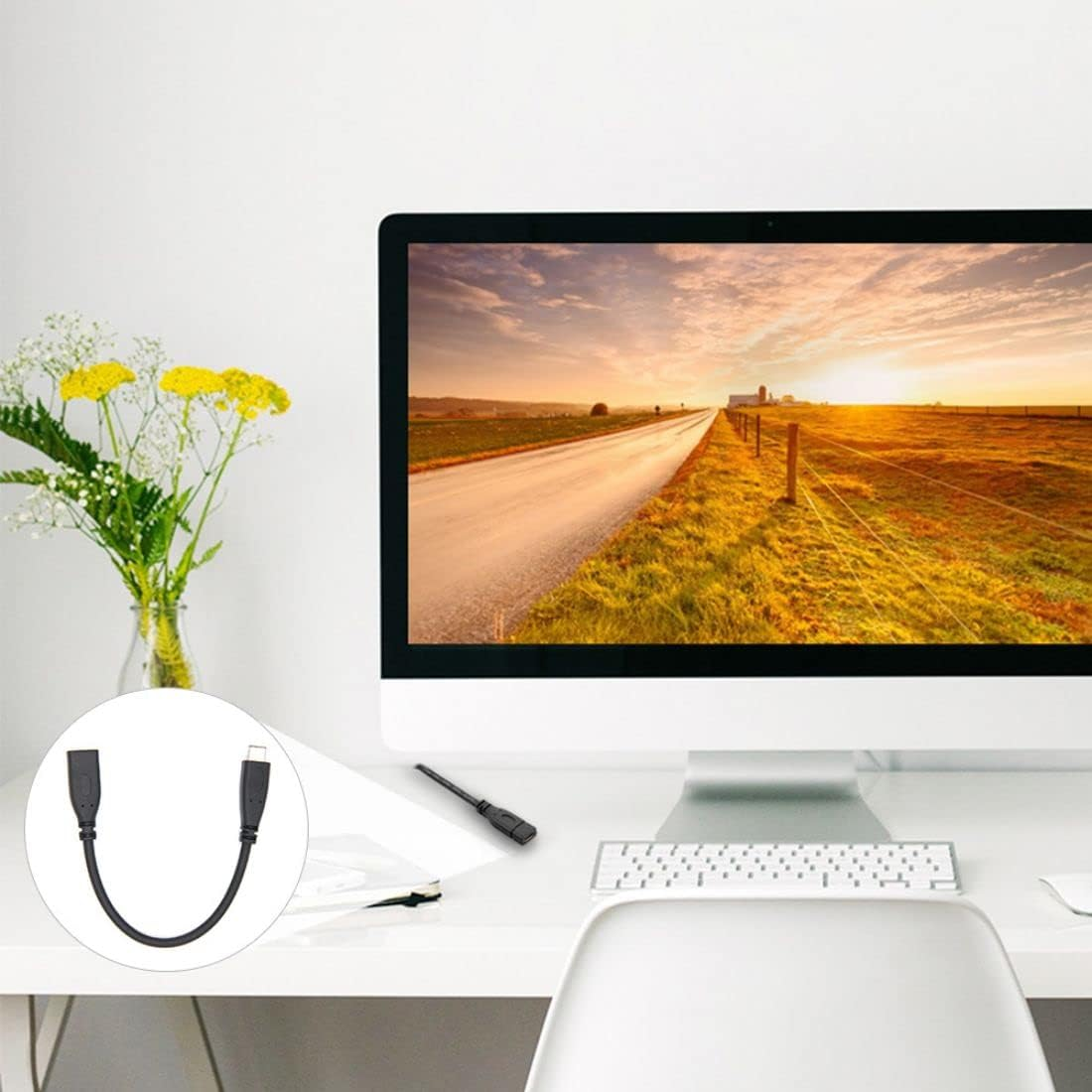 Chenyang USB C Extension Cable USB 3.1 Gen 2 10Gbps Male to Female Fast Charging Data Transfer Extension Cable 1.0M image number 2