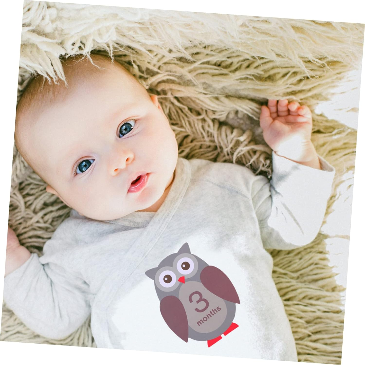 24Pcs Milestone Decals Animal Theme Growth Stickers for Newborns and Unique Photo Props to Capture First Year Memories Shower Gift image number 6