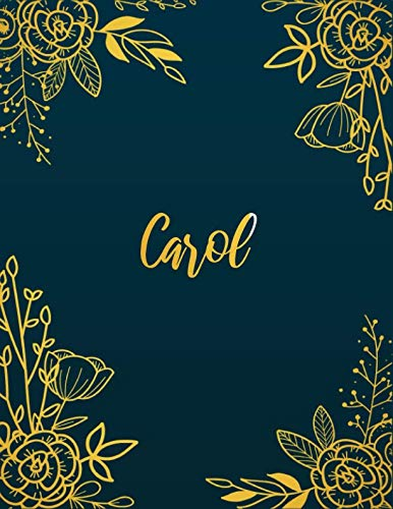 Carol: Personalized Name Notebook/Journal Perfect Gift for Women & Girls 100 Pages A4