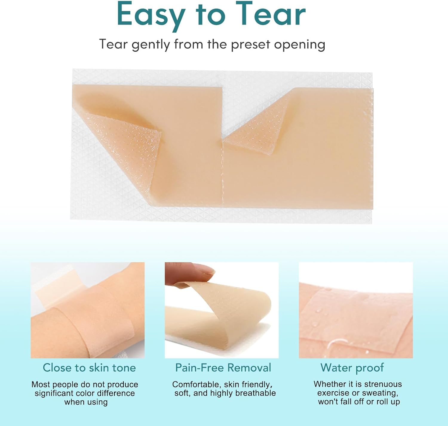 Silicone Scar Tape(1.8" X 157" Roll - 4M), Silicone Scar Sheets, Silicone Scar Tape Roll, Scar Silicone Strips, for C-Section, Surgery, Burn, Keloid, Acne Etc image number 4