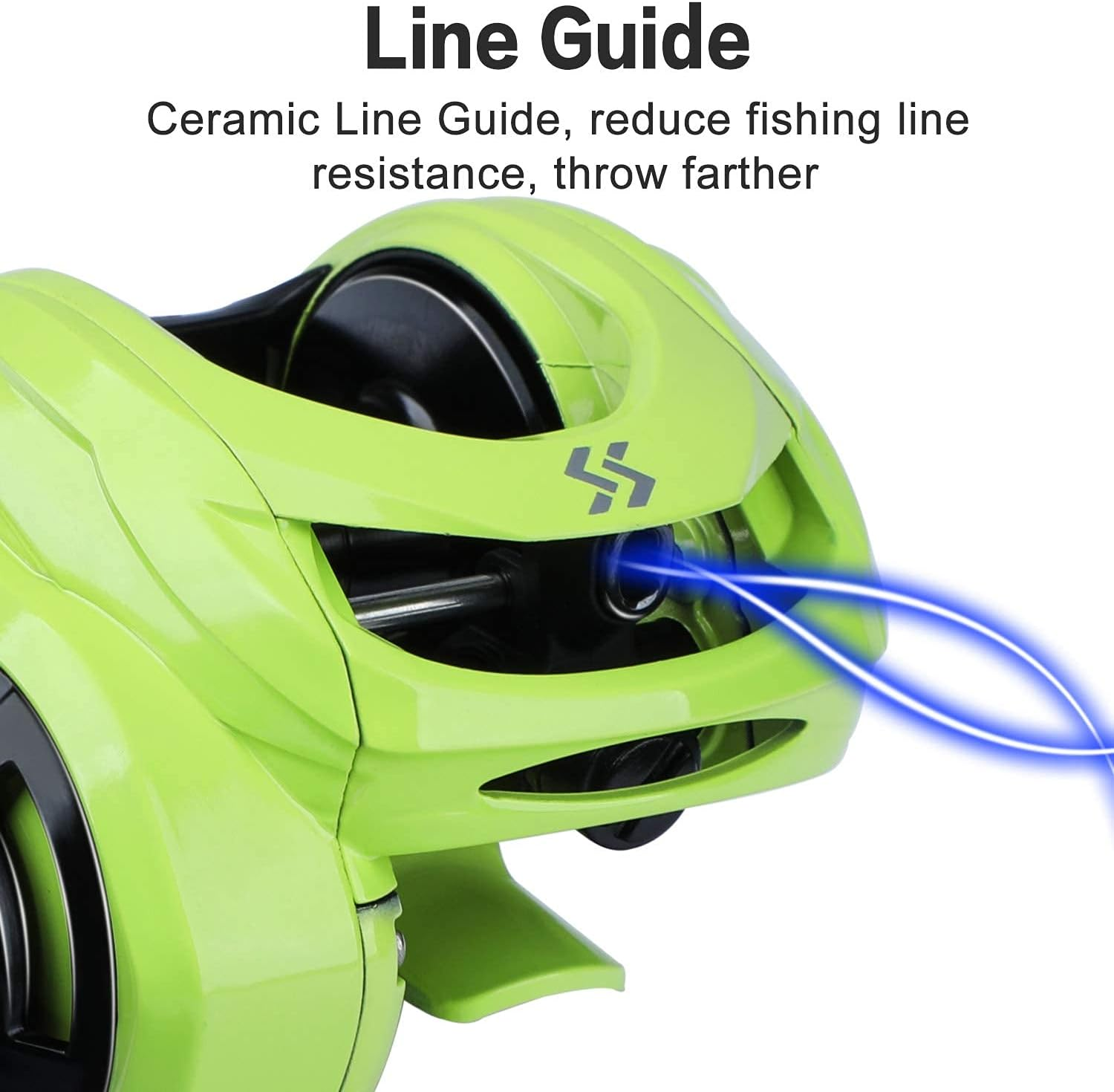 Sougayilang Fishing Baitcasting Reels, 8:1 Gear Ratio Super Smooth Baitcast Reel with Magnetic Braking System, 9 + 1 Ball Bearings Anti-Corrosion Baitcaster Reel image number 4