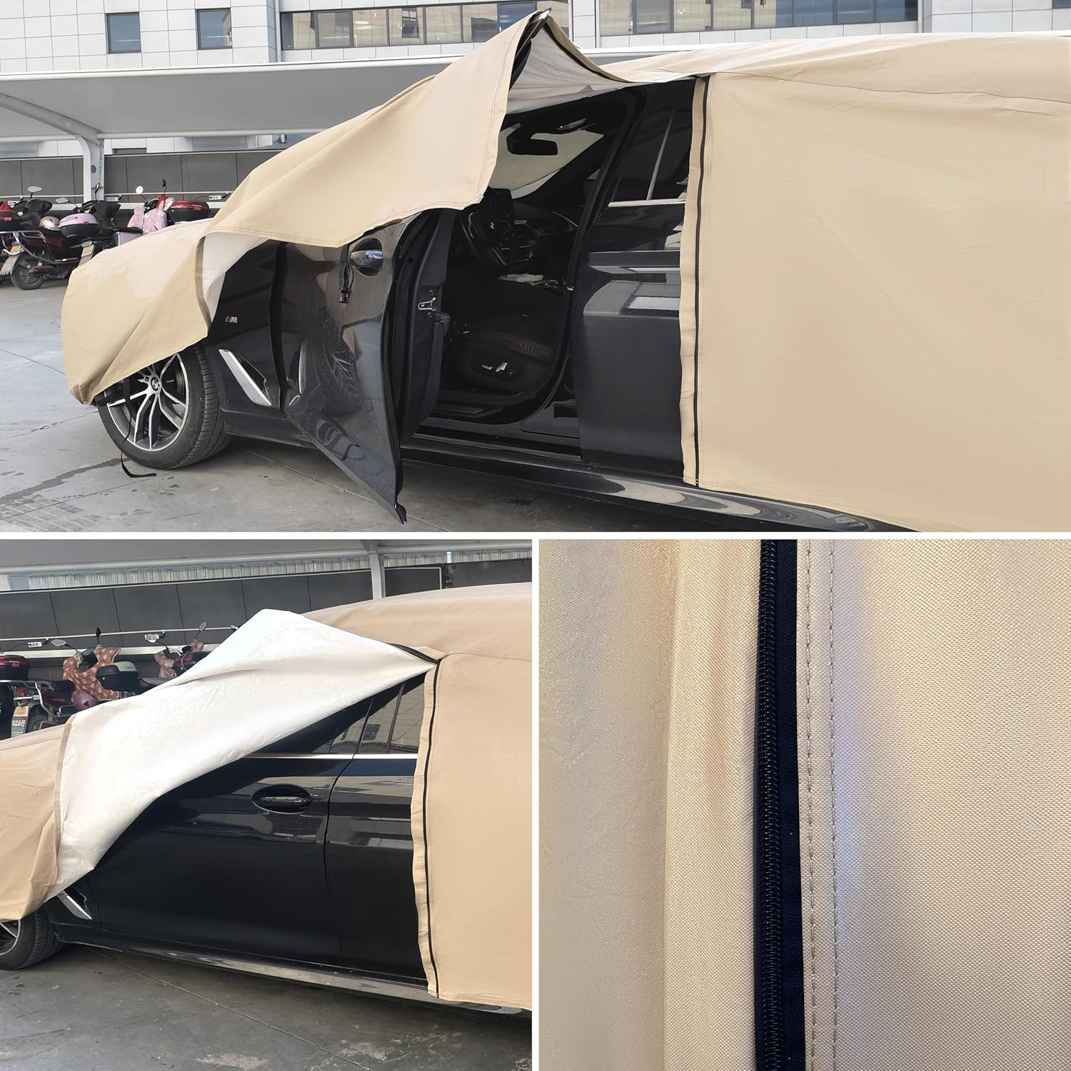 JURMON Heavy Duty Outdoor Car Cover Custom Fit for Porsche 911,Windproof All Weather Waterproof Sun Rain UV Dust Snow Protection Outdoor Car Covers