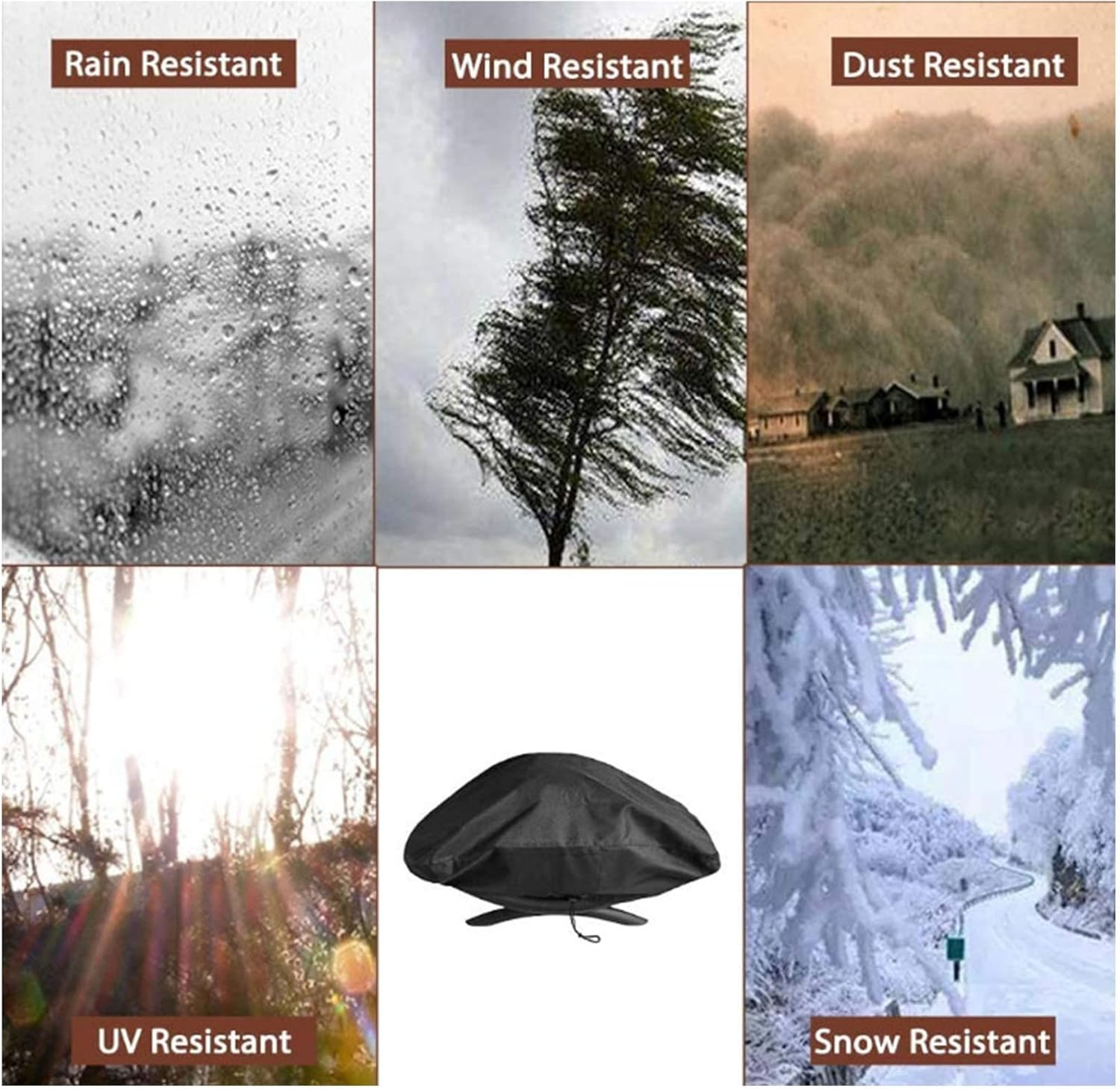 BBQ Grill, Portable Waterproof Case for Q2000, Q200 Series and Baby Q Grill, Compared to 7111, All-Weather Protection, image number 1