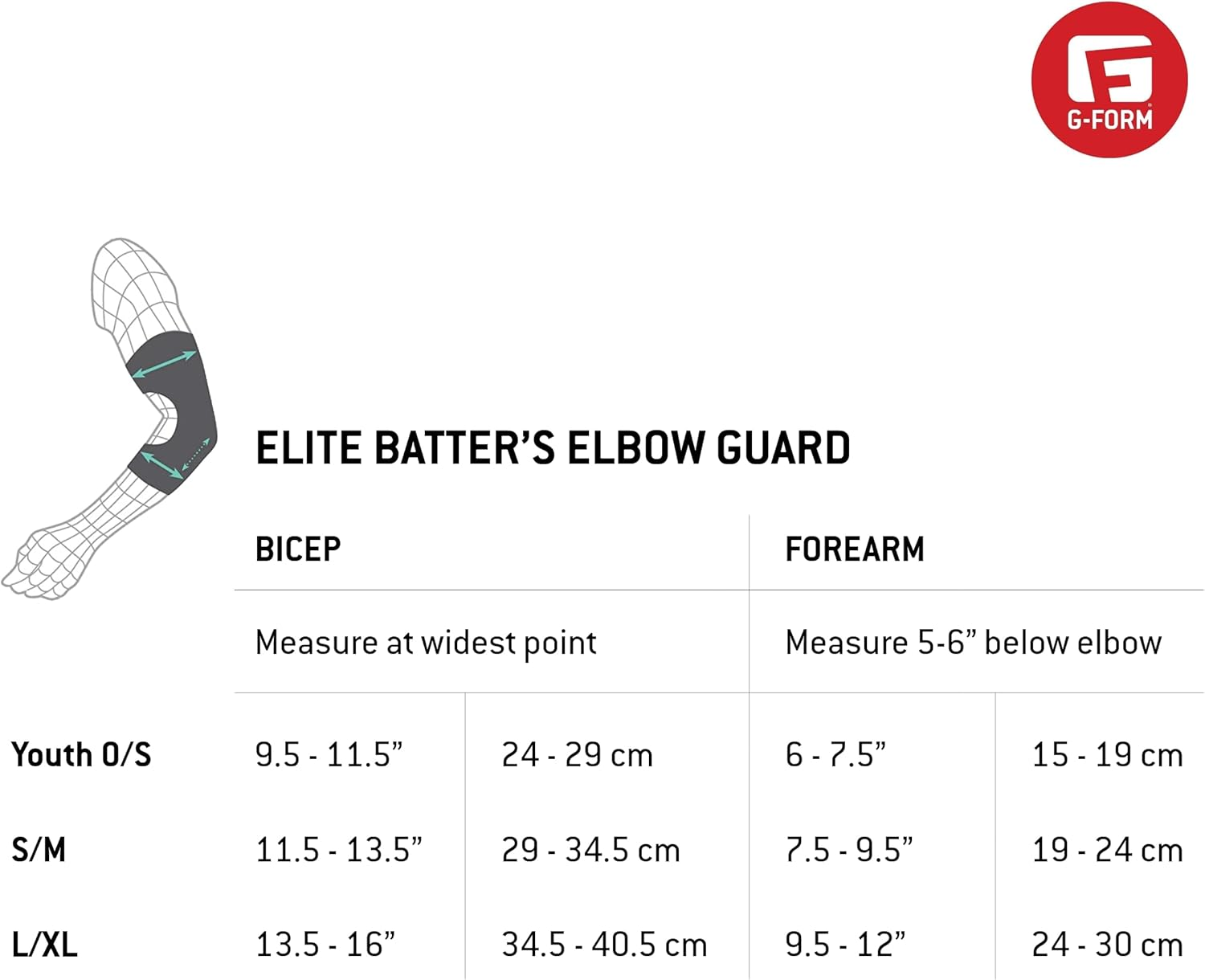 G-Form Elite Batter'S Elbow Guard - Red image number 5