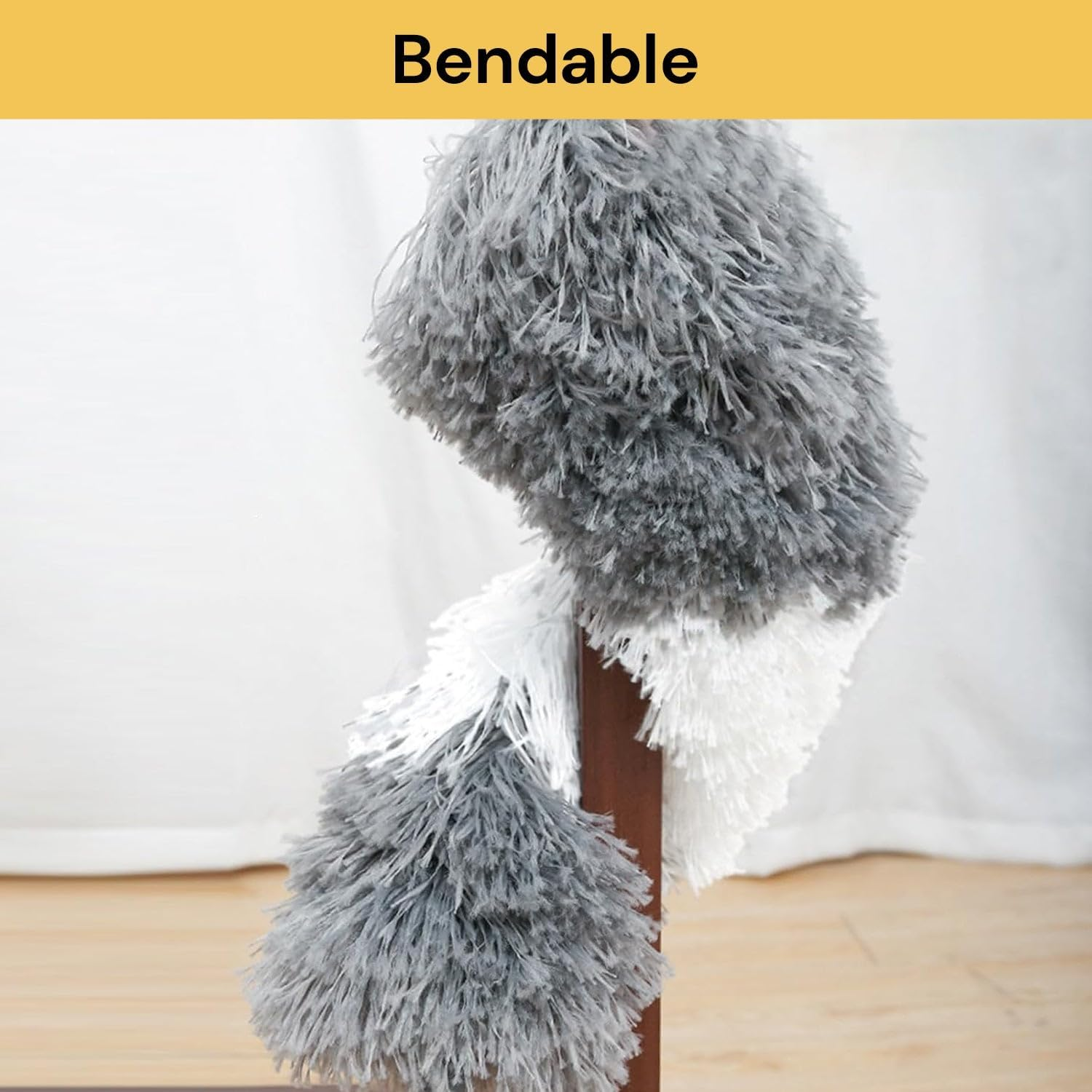 Spendeal Flexible Microfiber Duster with Extendable Pole, Retractable & Bendable Head for Deep Cleaning, Reusable, Washable, & Versatile, Perfect for High Ceilings, Furniture, Cars, and More image number 1