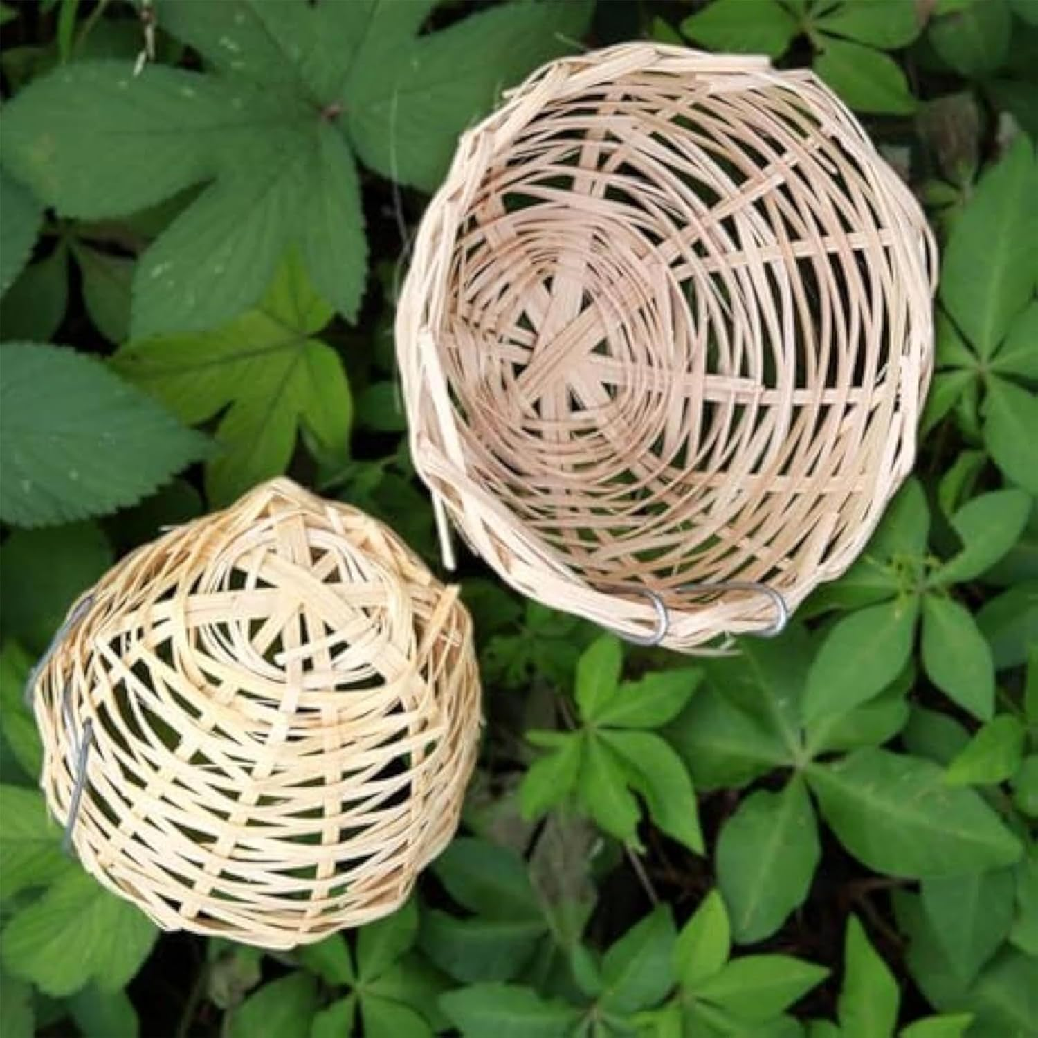 Bird Nesting Box | Natural Hand Woven Finch Nest,Pet Accessories for Tree Breeding Winter Laying Aviary Nature Outdoor Indoor Garden Yard View image number 3
