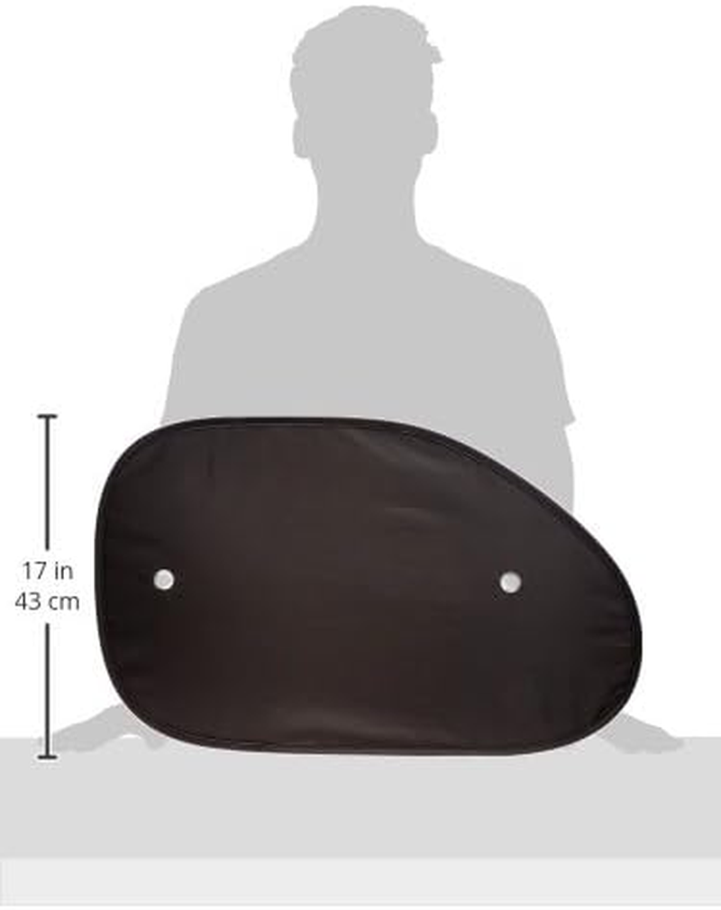 Cretom SA303 Blackout One-Touch Shade, Side, Folding Shade, 26.4 X 15.7 Inches (670 X 400 Mm), Black