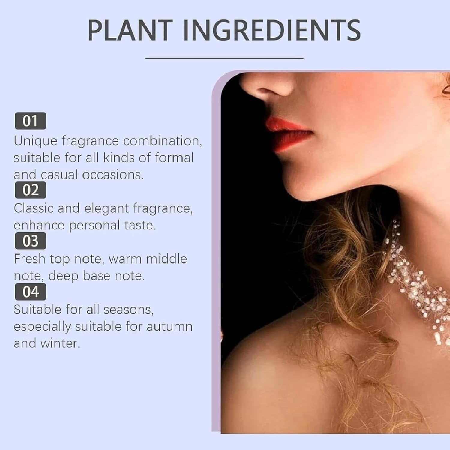 Elyven Baby Powder Perfume, Ebyveen Powder Perfume, Baby-Soft Perfumes Spray, an Eau De Parfums, Floral & Creamy Aroma for Women & Men (4PCS) image number 1