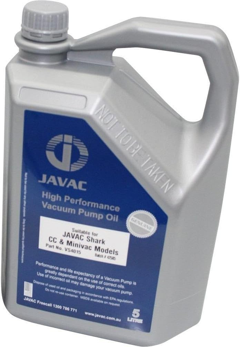 Javac High Performance Vacuum Pump Shark Oil 5 Litre image number 2