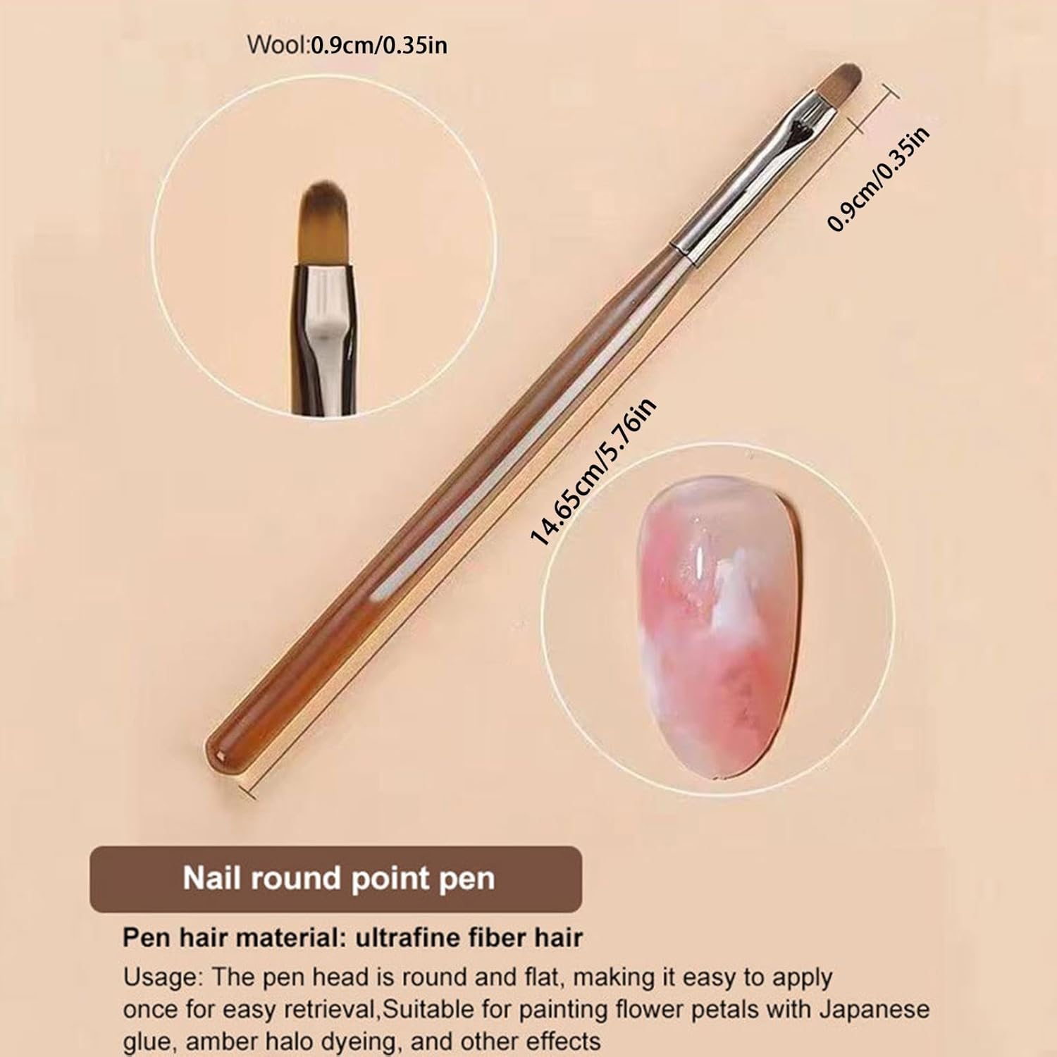 Nail Design Brushes - 9X Nail Design Painting Brushes | Nail Liner Brush for Home Salon Use, Nail Polish Brushes, Tool Set image number 4