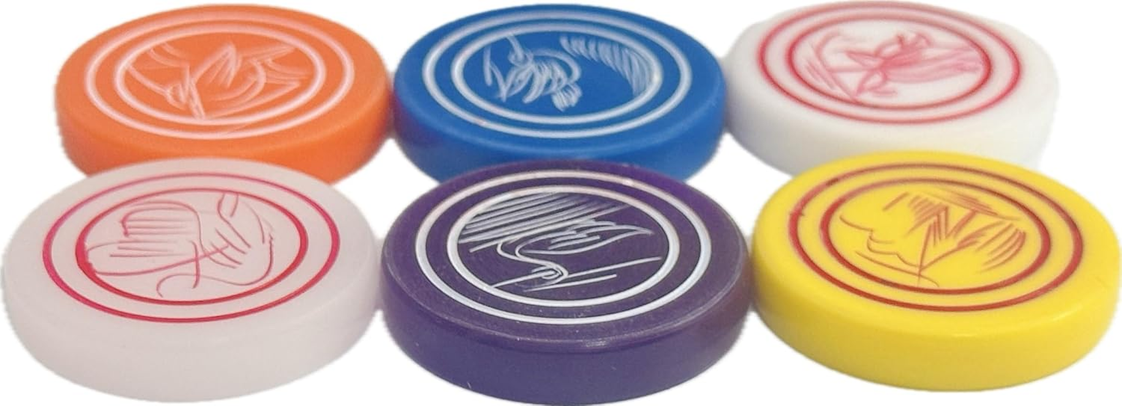 Sona Acrylic 8Mm Carrom Striker for Smooth Carrom Board Games & Tournaments (Pack of 6) image number 1