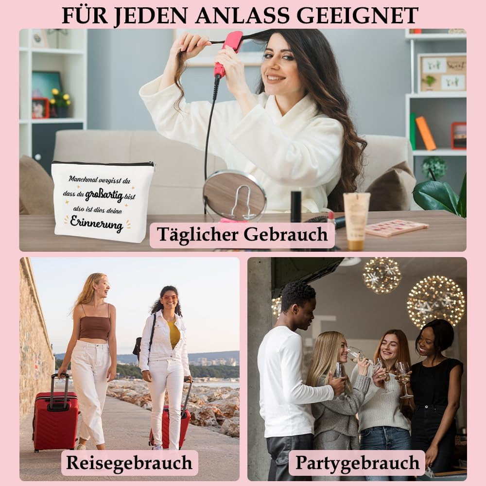 Courage Gift Makeup Bags, Motivational Gifts, Courage Gift, Encouragement Gifts, White image number 3