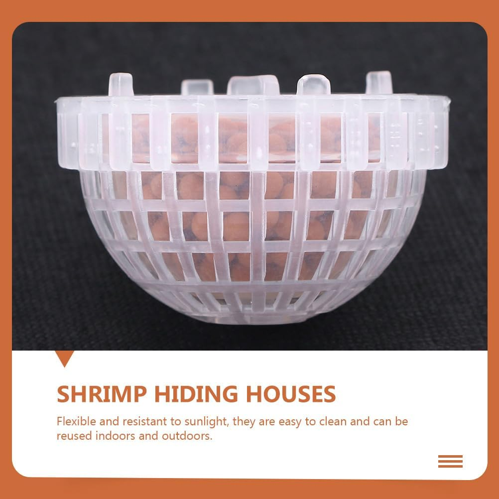 2PCS Moss Ball Holder for Fish Tank, Aquarium Java Moss Plants Cage with Ceramic Bio Filter,Creative Dome Plant Decorations for Betta Shrimp Fish Tank image number 4